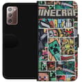 Miniatyrbillede 1 af 3: Samsung Galaxy Note20 Tegnebogsetui Minecraft Kunst