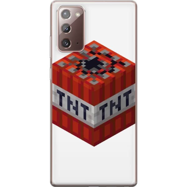 Samsung Galaxy Note20 Läpinäkyvä kuori Minecraft TNT
