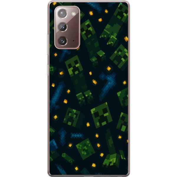 Samsung Galaxy Note20 Gjennomsiktig deksel Minecraft Dungeons Mob