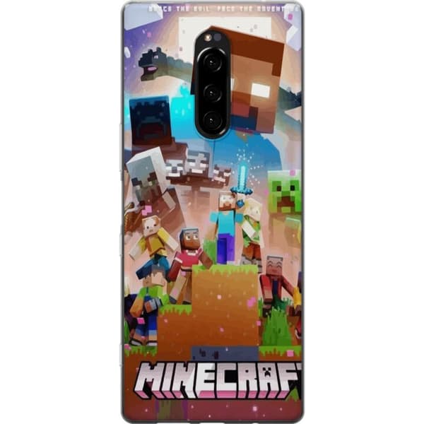 Sony Xperia 1 Gennemsigtig cover Minecraft