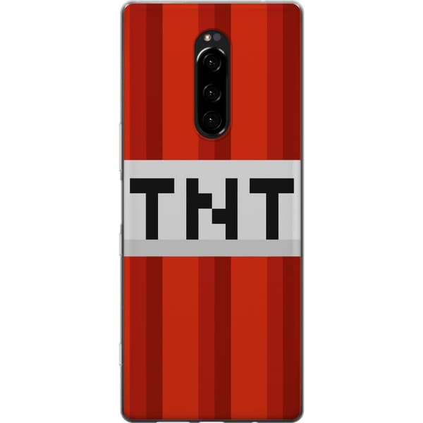 Sony Xperia 1 Läpinäkyvä kuori Minecraft TNT