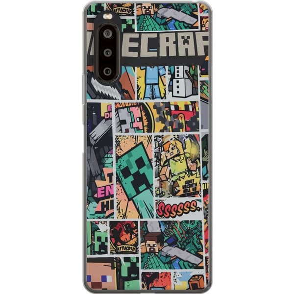 Sony Xperia 10 II Läpinäkyvä kuori Minecraft Taide