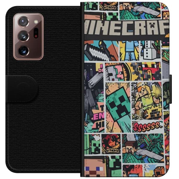 Samsung Galaxy Note20 Ultra Tegnebogsetui Minecraft Kunst