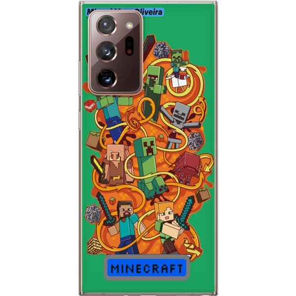 Samsung Galaxy Note20 Ultra Gennemsigtig cover Minecraft