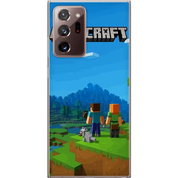 Samsung Galaxy Note20 Ultra Gennemsigtig cover Minecraft Key Art
