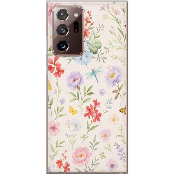 Samsung Galaxy Note20 Ultra Gjennomsiktig deksel Blomster