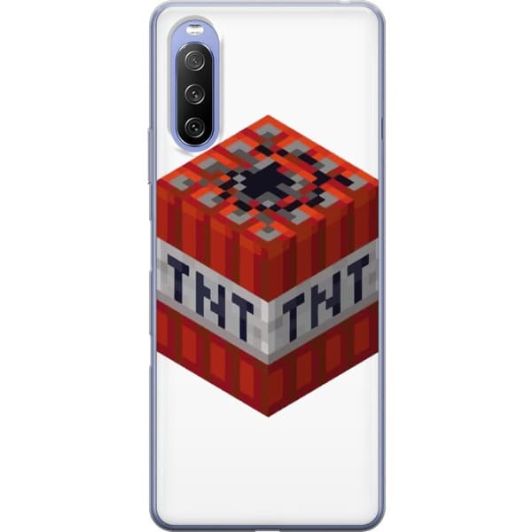 Sony Xperia 10 III Läpinäkyvä kuori Minecraft TNT