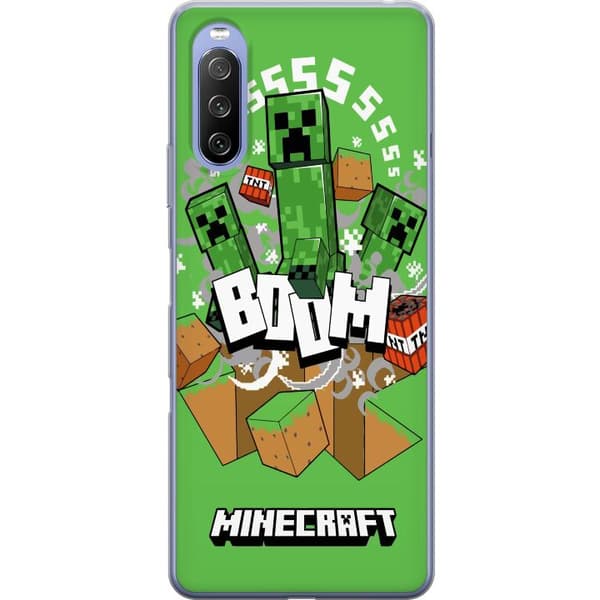Sony Xperia 10 III Läpinäkyvä kuori Minecraft Boom