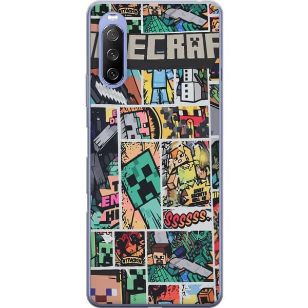 Sony Xperia 10 III Gennemsigtig cover Minecraft Kunst