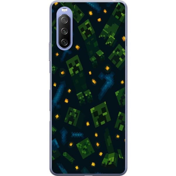 Sony Xperia 10 III Läpinäkyvä kuori Minecraft Dungeons Mob