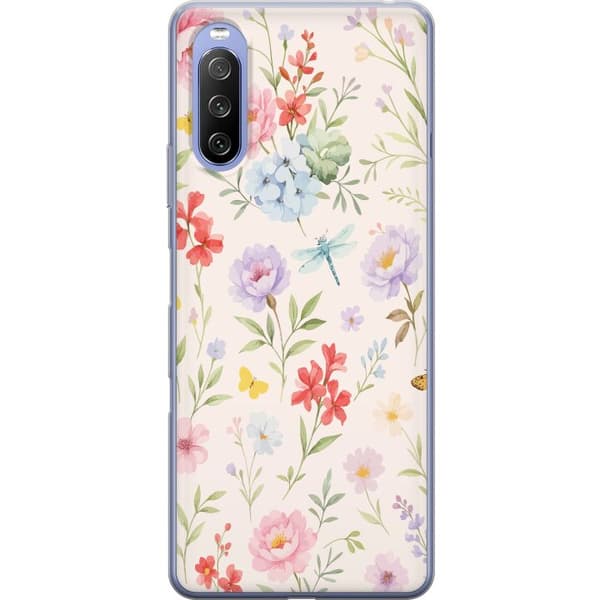 Sony Xperia 10 III Gjennomsiktig deksel Blomster