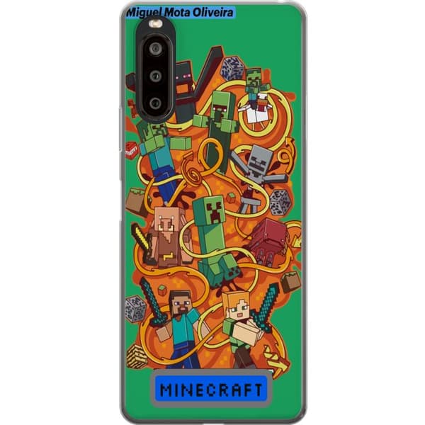 Sony Xperia 10 II Läpinäkyvä kuori Minecraft