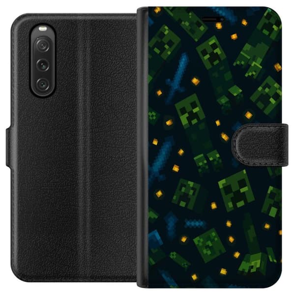 Sony Xperia 10 V Lommeboketui Minecraft Dungeons Mob