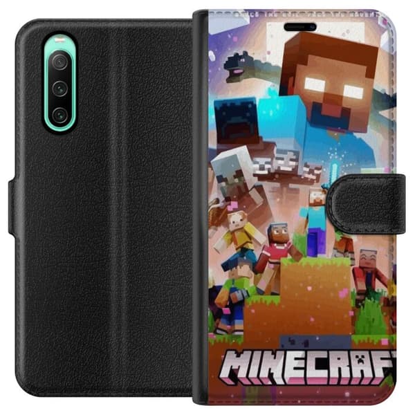 Sony Xperia 10 IV Lommeboketui Minecraft
