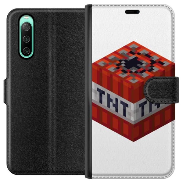 Sony Xperia 10 IV Lommeboketui Minecraft TNT