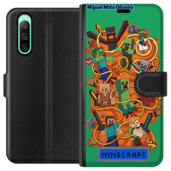 Sony Xperia 10 IV Lommeboketui Minecraft