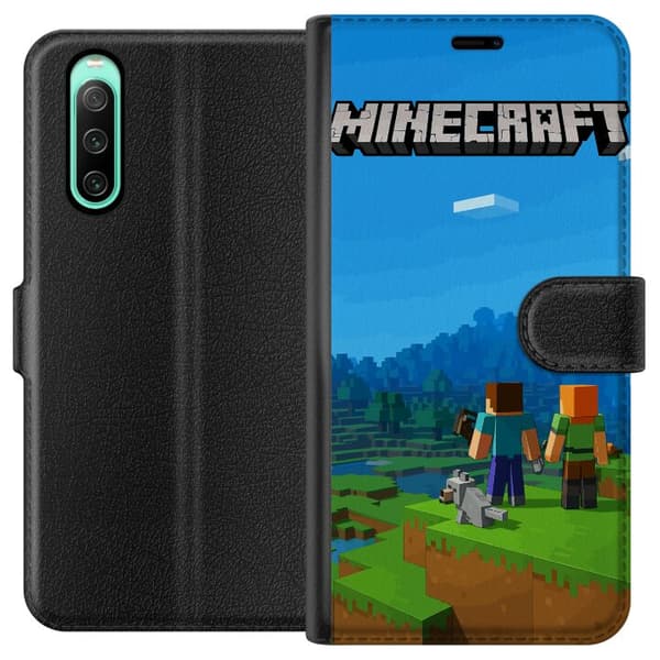 Sony Xperia 10 IV Lompakkokotelo Minecraft Key Art