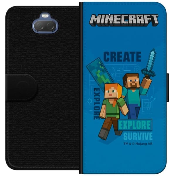 Sony Xperia 10 Plus Tegnebogsetui Minecraft Huler