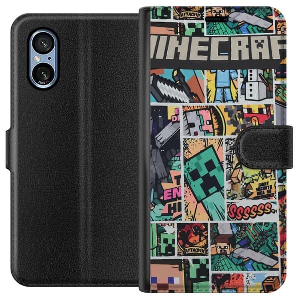 Sony Xperia 10 VI Lommeboketui Minecraft Kunsthåndverk