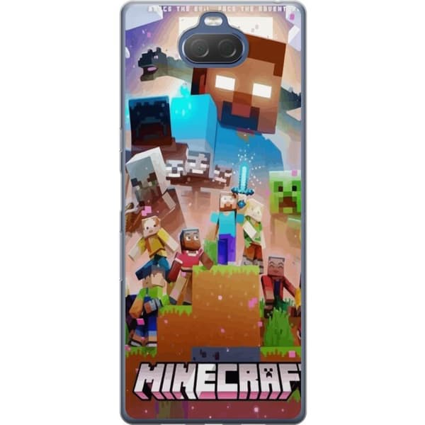 Sony Xperia 10 Plus Gennemsigtig cover Minecraft