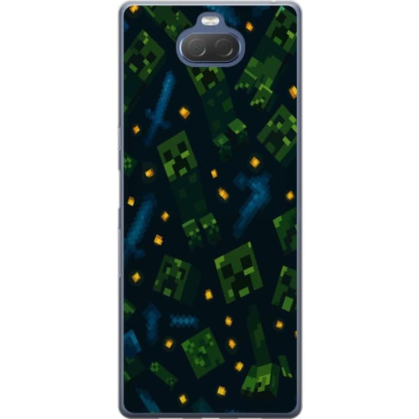 Sony Xperia 10 Plus Gjennomsiktig deksel Minecraft Dungeons Mob