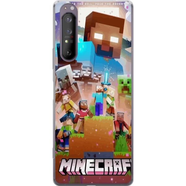 Sony Xperia 1 II Läpinäkyvä kuori Minecraft