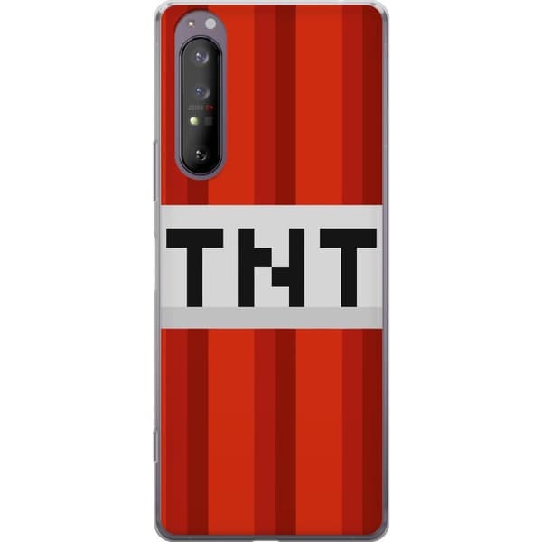 Sony Xperia 1 II Gjennomsiktig deksel Minecraft TNT