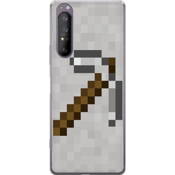 Sony Xperia 1 II Läpinäkyvä kuori Minecraft Työkalut