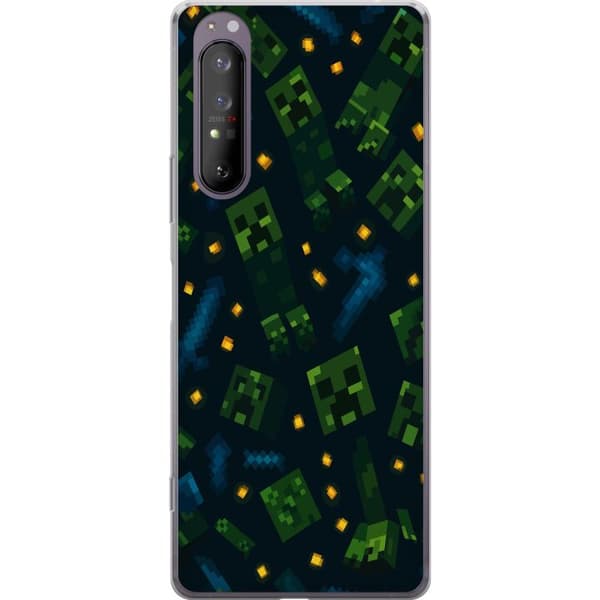 Sony Xperia 1 II Läpinäkyvä kuori Minecraft Dungeons Mob