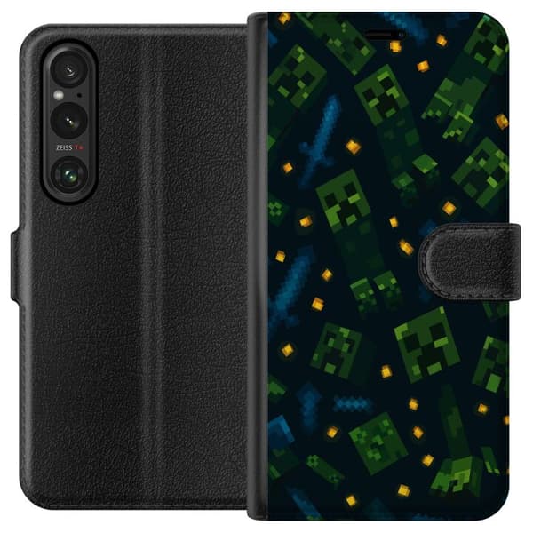 Sony Xperia 1 V Lommeboketui Minecraft Dungeons Mob