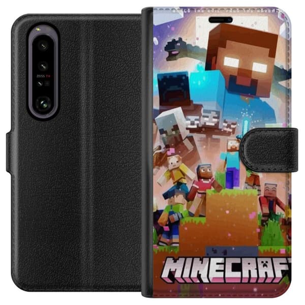 Sony Xperia 1 IV Lompakkokotelo Minecraft