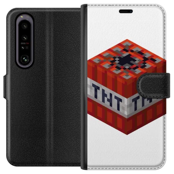 Sony Xperia 1 IV Tegnebogsetui Minecraft TNT