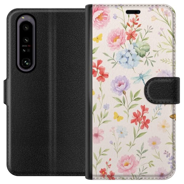 Sony Xperia 1 IV Lompakkokotelo Kukat