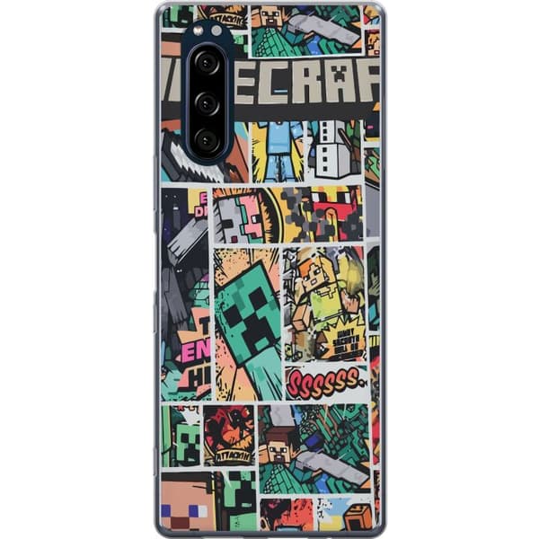 Sony Xperia 5 Gennemsigtig cover Minecraft Kunst