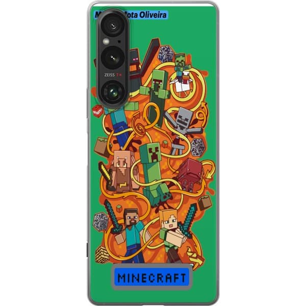 Sony Xperia 1 VI Gennemsigtig cover Minecraft