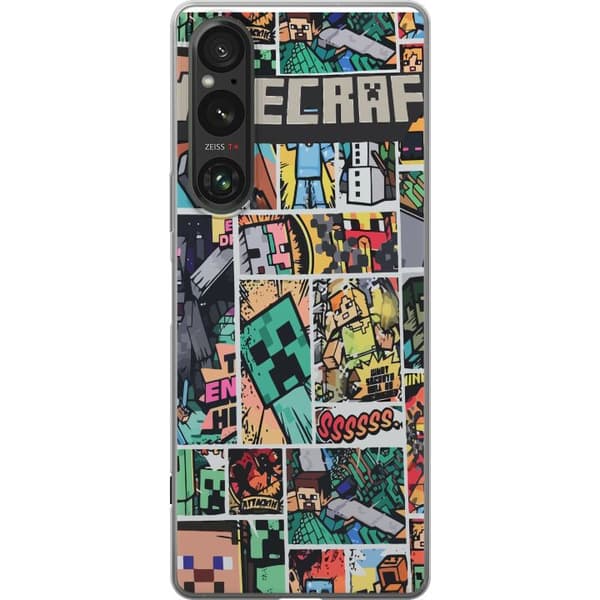Sony Xperia 1 VI Gennemsigtig cover Minecraft Kunst