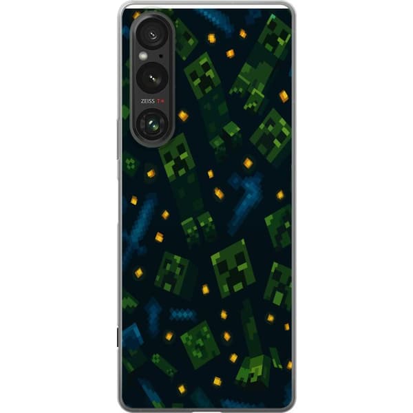 Sony Xperia 1 VI Läpinäkyvä kuori Minecraft Dungeons Mob