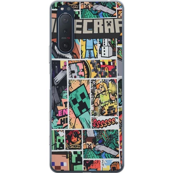 Sony Xperia 5 II Gennemsigtig cover Minecraft Kunst