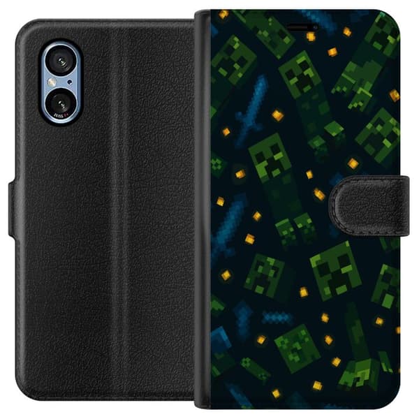 Sony Xperia 5 V Lommeboketui Minecraft Dungeons Mob