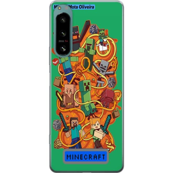 Sony Xperia 5 IV Läpinäkyvä kuori Minecraft