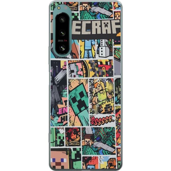 Sony Xperia 5 IV Gjennomsiktig deksel Minecraft Kunsthåndverk