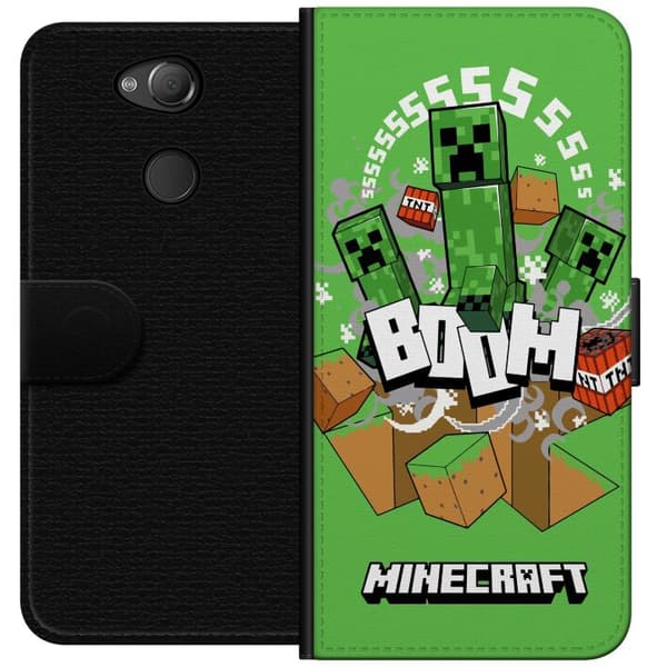 Sony Xperia XA2 Tegnebogsetui Minecraft Boom