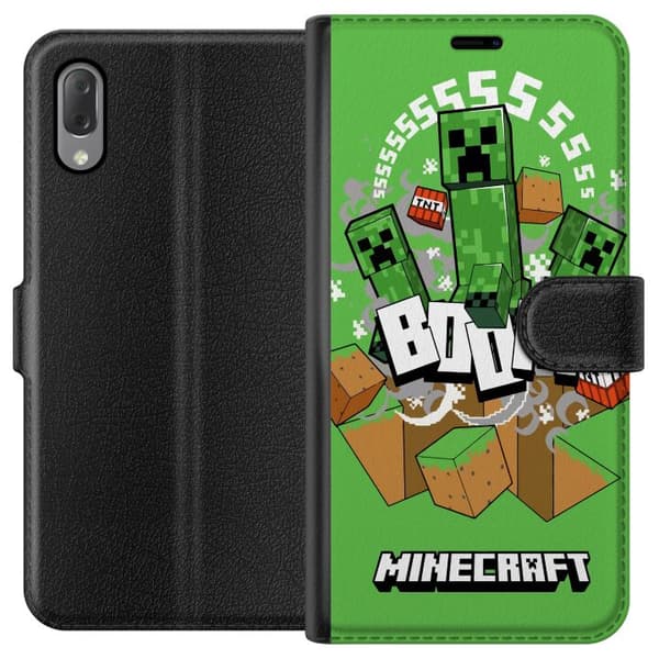 Sony Xperia L3 Lommeboketui Minecraft Boom