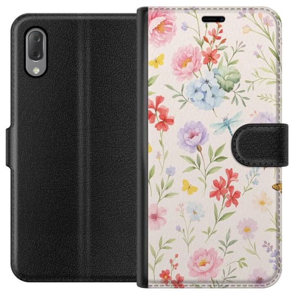 Sony Xperia L3 Lompakkokotelo Kukat