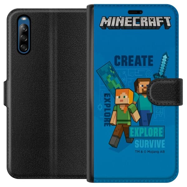 Sony Xperia L4 Tegnebogsetui Minecraft Huler