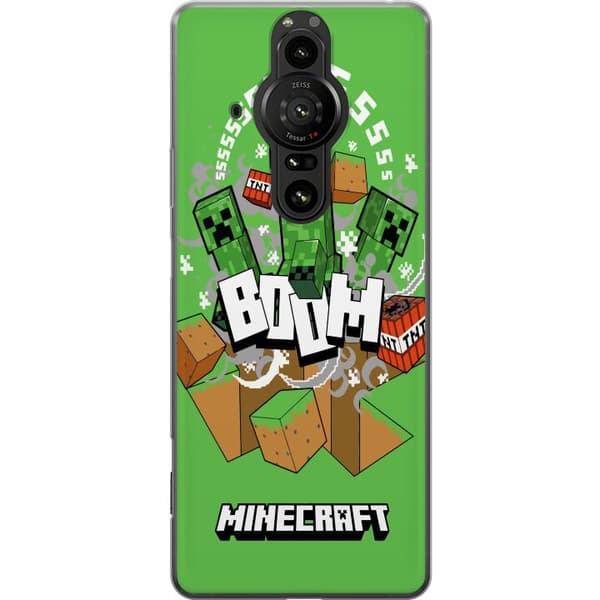Sony Xperia Pro-I Läpinäkyvä kuori Minecraft Boom