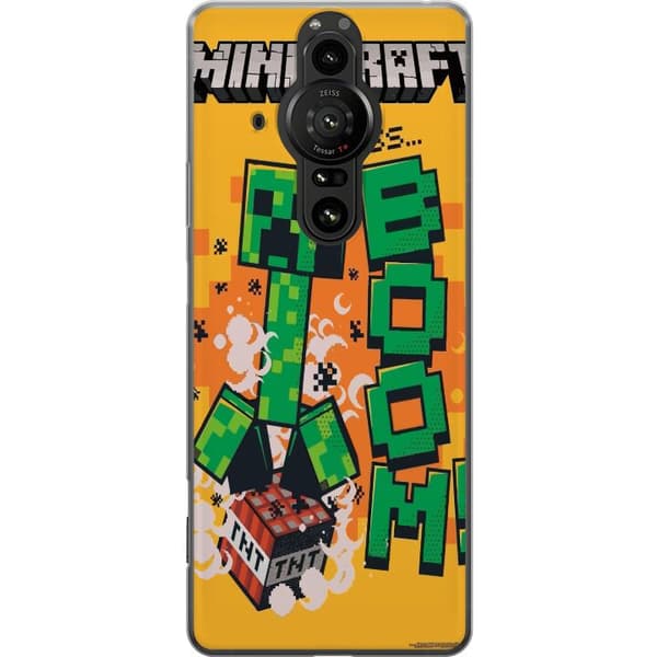 Sony Xperia Pro-I Läpinäkyvä kuori Minecraft Boom