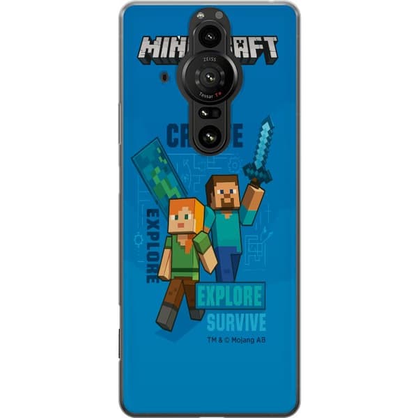 Sony Xperia Pro-I Gjennomsiktig deksel Minecraft Grotter