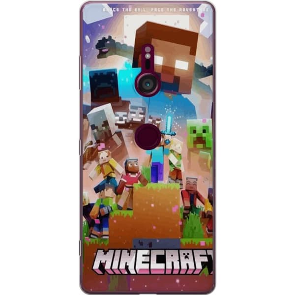 Sony Xperia XZ3 Genomskinligt Skal Minecraft