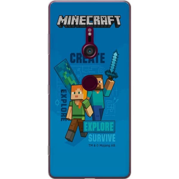 Sony Xperia XZ3 Gjennomsiktig deksel Minecraft Grotter